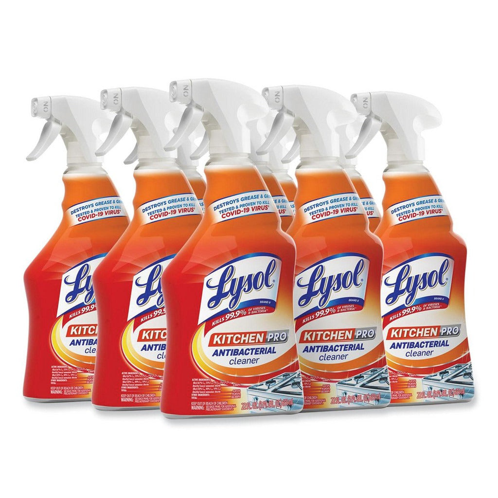 RECKITT Lysol RAC79556 Kitchen Pro Antibacterial Cleaner 22 Oz 9pk