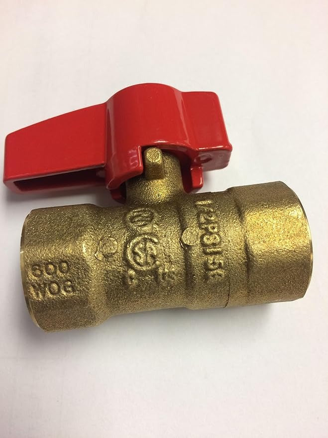 EVERFLOW Everflow 4512 1/2 inches FIP Gas Ball Valve (1/2 inches) Bluefin GBV050