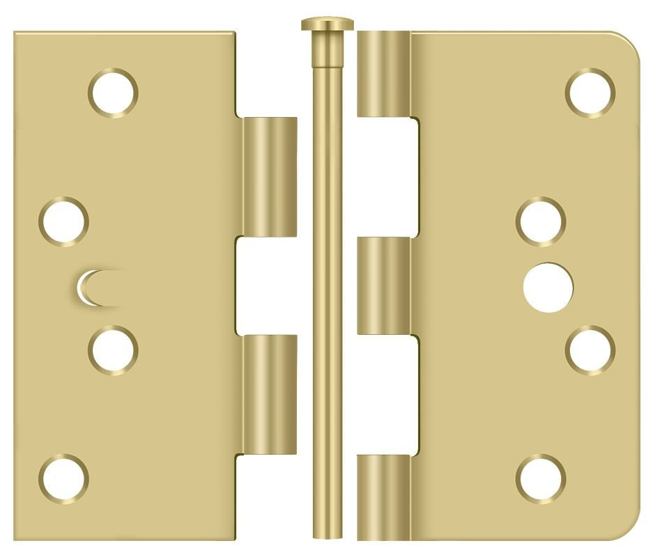 DELTANA Deltana S44058TT4-UN Square Corner Hinge 4x4 Satin Brass