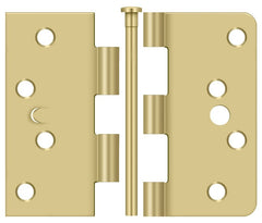DELTANA Deltana S44058TT4-UN Square Corner Hinge 4x4 Satin Brass