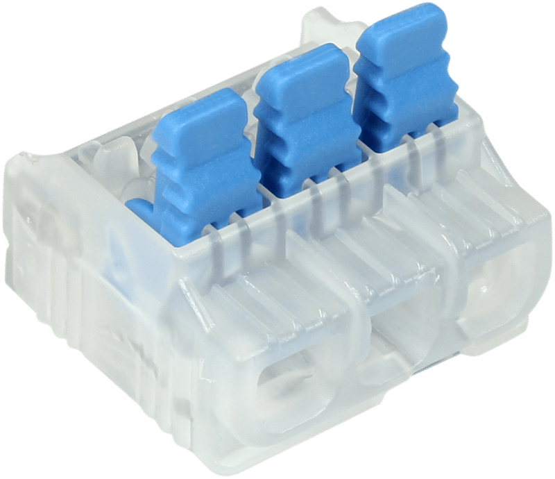 IDEAL Ideal 30-10L23 3 Port, In-Sure Lever Wire Connector, 100/Box