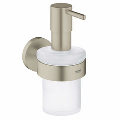 GROHE GROHE 40448EN1 Essentials Wall Mount Soap Dispenser with Holder in Brushed Nickel