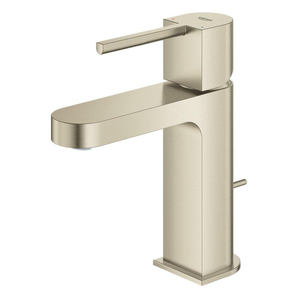GROHE GROHE 33170EN3 Plus Single Handle Monoblock Bathroom Sink Faucet in Brushed Nickel