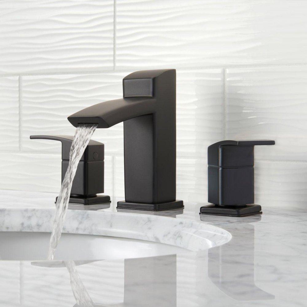 PFISTER Pfister LG49-DF2B Kenzo Two Handle Widespread Bathroom Sink Faucet in Black