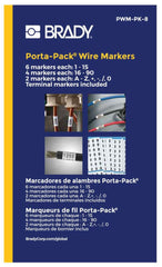 BRADY Brady PWM-PK-8 Porta-Pack Wire Marker Refill Combo 8