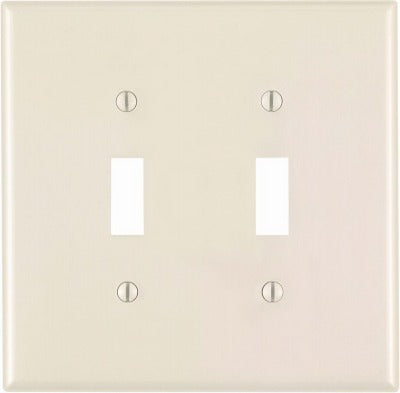 LEVITON Leviton Mfg Co R56-78109-00T 2-gang Toggle Wall Plate 25-pack
