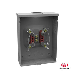 MILBANK Milbank U7040-RL-TG-KK 200 Amp Ringless Meter Socket 4 Terminal Small Hub Opening Horn Bypass