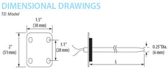 VERIS TDFDR00 TEMPERATURE SENSORS