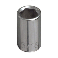 KLEIN TOOLS Klein 65605 11/32-Inch Standard 6-Point Socket, 1/4-Inch Drive