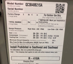 GUARDIAN EQUIPMENT Guardian QC3B48B21SA-1 4 Ton Manufactured Housing Air Conditioner Condensing Unit