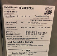 GUARDIAN EQUIPMENT Guardian QC4B48B21SA 4 Ton Manufactured Housing Air Conditioning Condensing Unit 14 SEER