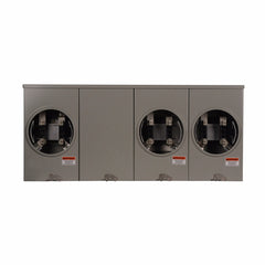 EATON Eaton 1008952CH 100 Amp, 3 Gang, Meter Socket, OH, UG, Center Small Hub Opening