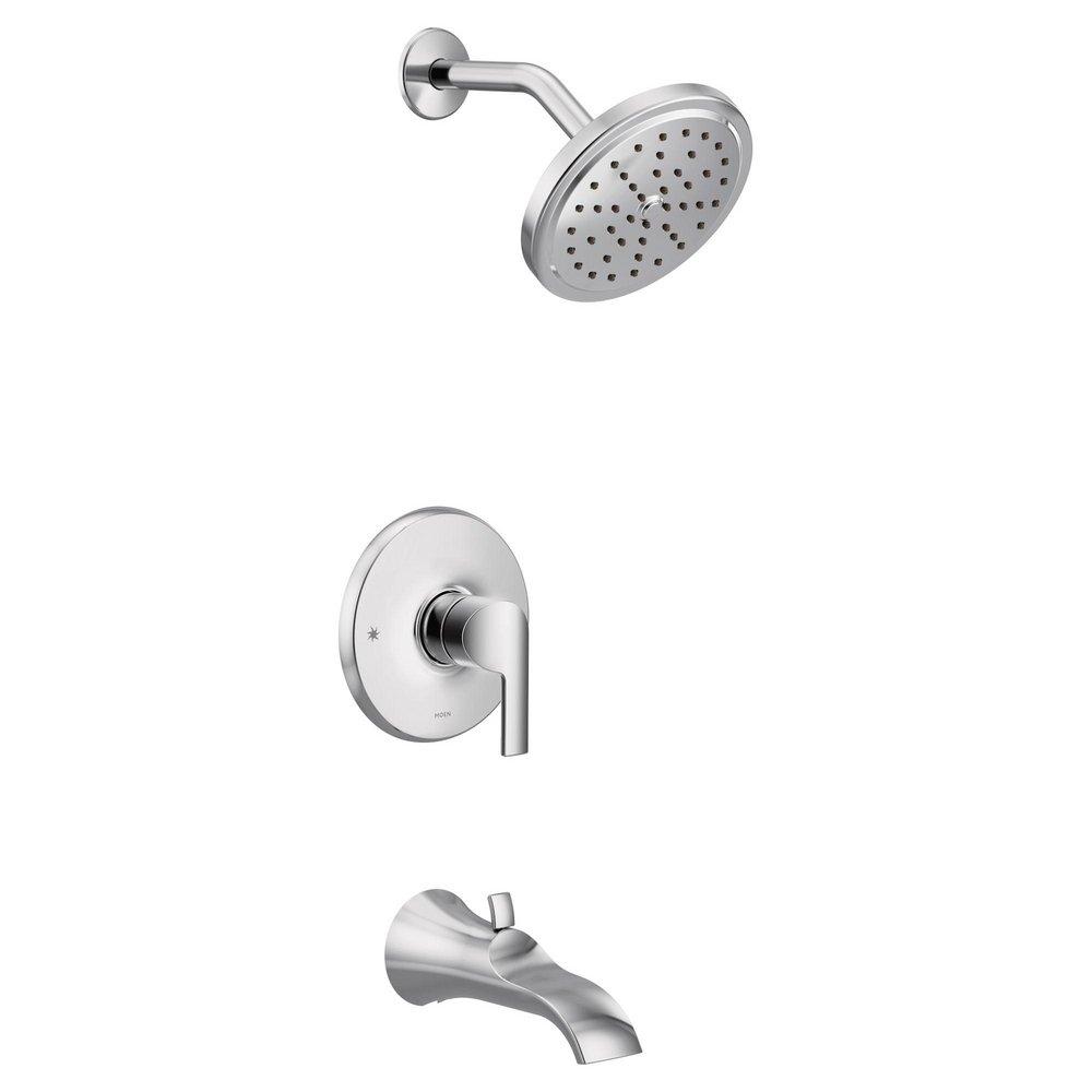 MOEN Moen UTS3203EP Doux One Handle Single Function Bathtub & Shower Faucet in Chrome (Trim Only)