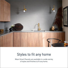 MOEN Moen 7864EVC Sleek Single Handle Pull Down Touchless Kitchen Faucet with Voice Activation in Chrome