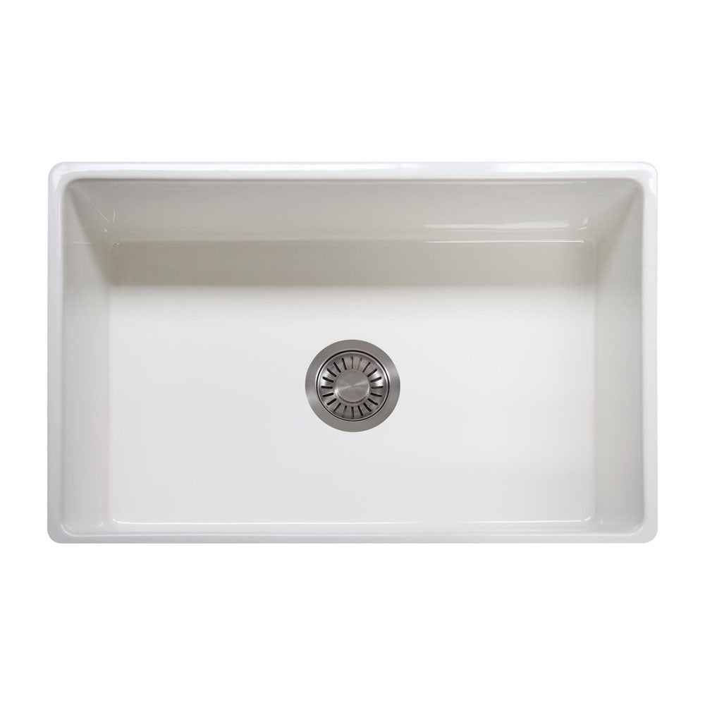 FRANKE Franke FHK710-30WH Farm House 30-1/8 x 20 in. Fireclay Single Bowl Farmhouse Kitchen Sink