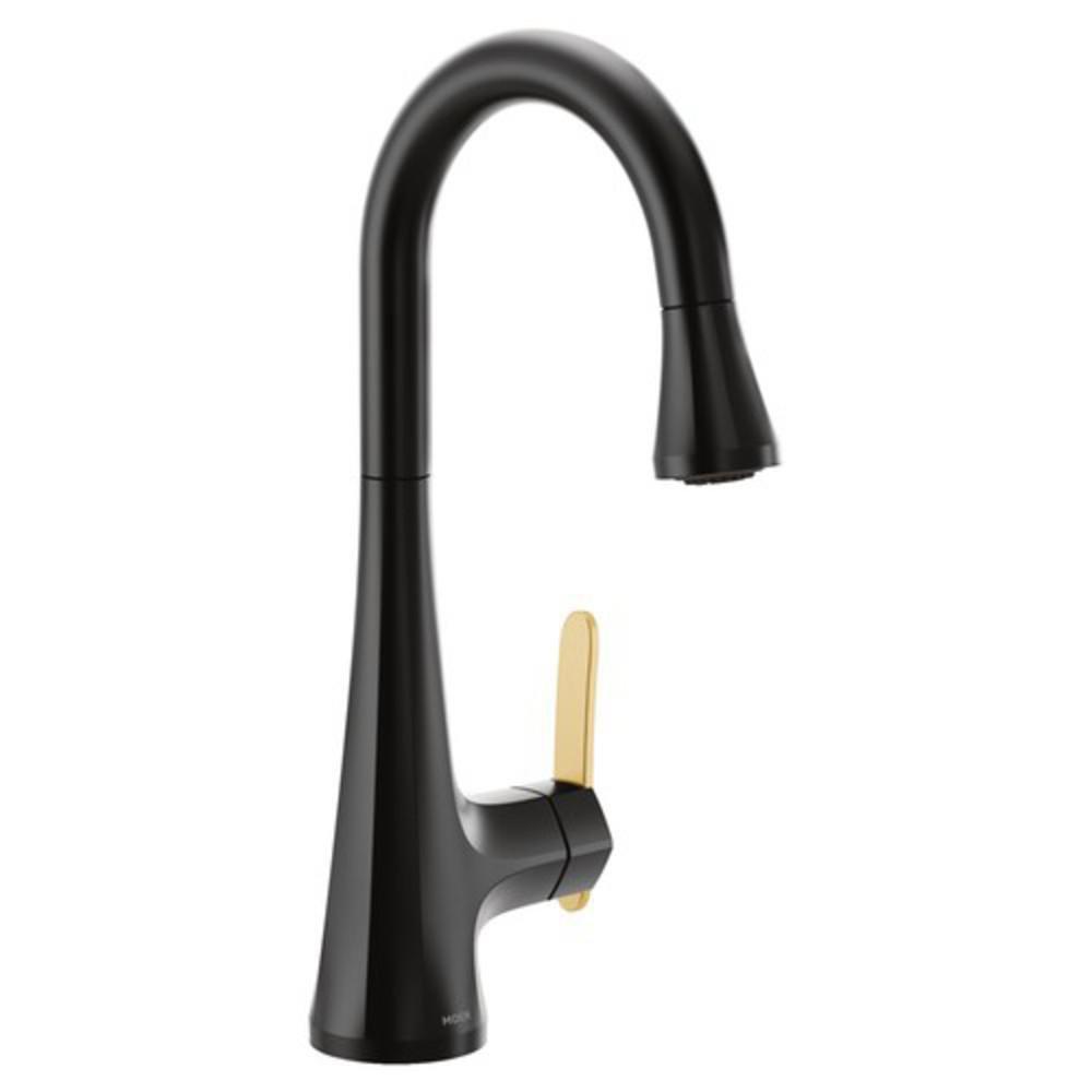 MOEN Moen S6235BL Colinet Single Handle Pull Down Bar Faucet