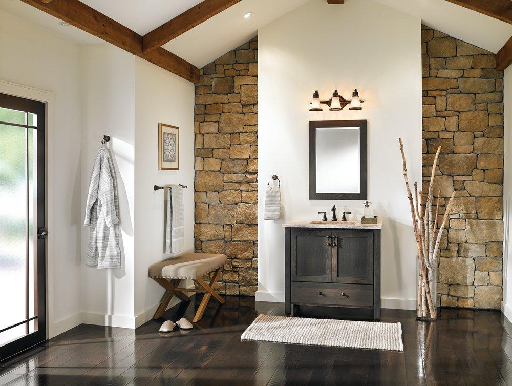 MOEN Moen YB5224ORB Wynford 24 in. Towel Bar in Oil Rubbed Bronze