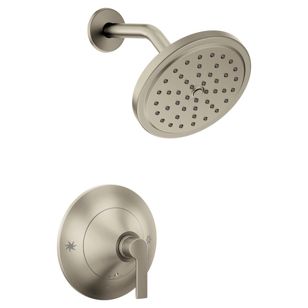 MOEN Moen TS2202EPBN Doux One Handle Single Function Shower Faucet in Brushed Nickel (Trim Only)