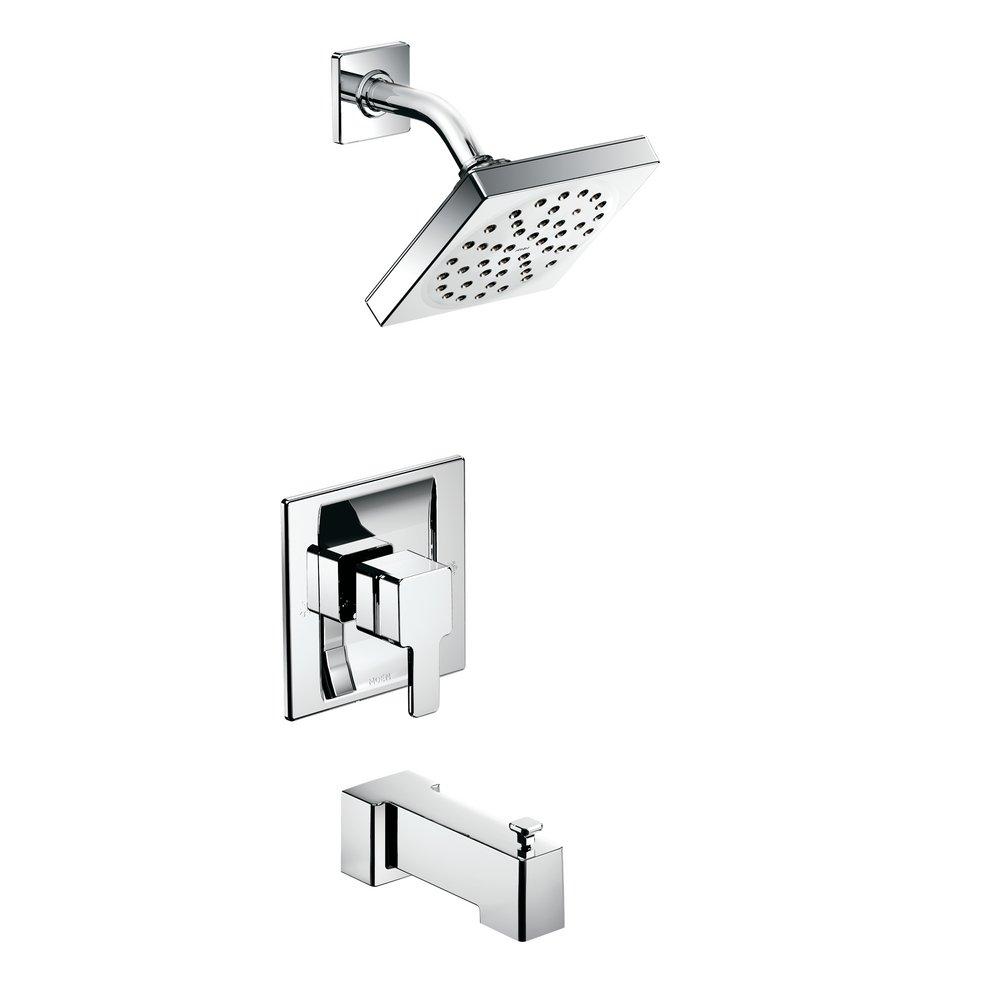MOEN Moen TS2713EP 90 Degree One Handle Single Function Bathtub & Shower Faucet in Chrome (Trim Only)