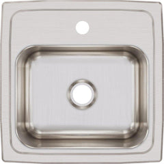 ELKAY Elkay BLR151 Lustertone Classic Stainless Steel 15 x 15 x 7-1/8 Drop-In Bar Sink