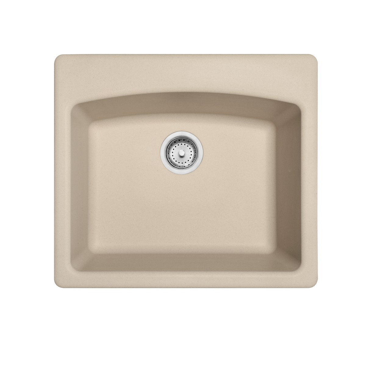 FRANKE Franke ESCH25229-1 Ellipse 25 x 22 in. 1-Hole Composite Single Bowl Dual Mount Kitchen Sink