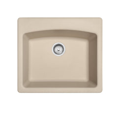FRANKE Franke ESCH25229-1 Ellipse 25 x 22 in. 1-Hole Composite Single Bowl Dual Mount Kitchen Sink