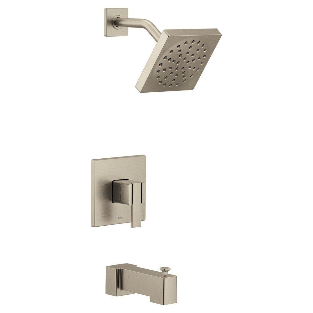 MOEN Moen UTS3713EPBN 90 Degree 1 Handle Single Function Bathtub & Shower Faucet in Brushed Nickel (Trim Only)