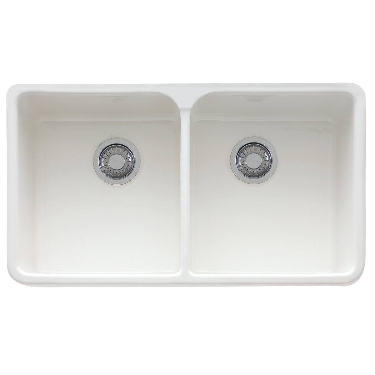 FRANKE Franke MHK720-31WH Manor House 31-1/4 x 19-7/8 in. 1 Hole Fireclay Double Bowl Farmhouse Kitchen Sink