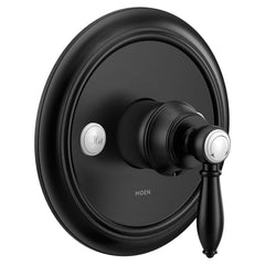 MOEN Moen UTS33101BL Weymouth Single Handle Pressure Balancing Valve Trim in Matte Black