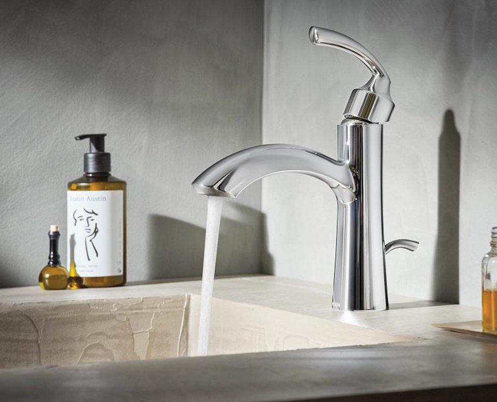 MOEN Moen 6170 Glyde Single Handle Bathroom Sink Faucet in Chrome