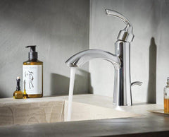 MOEN Moen 6170 Glyde Single Handle Bathroom Sink Faucet in Chrome