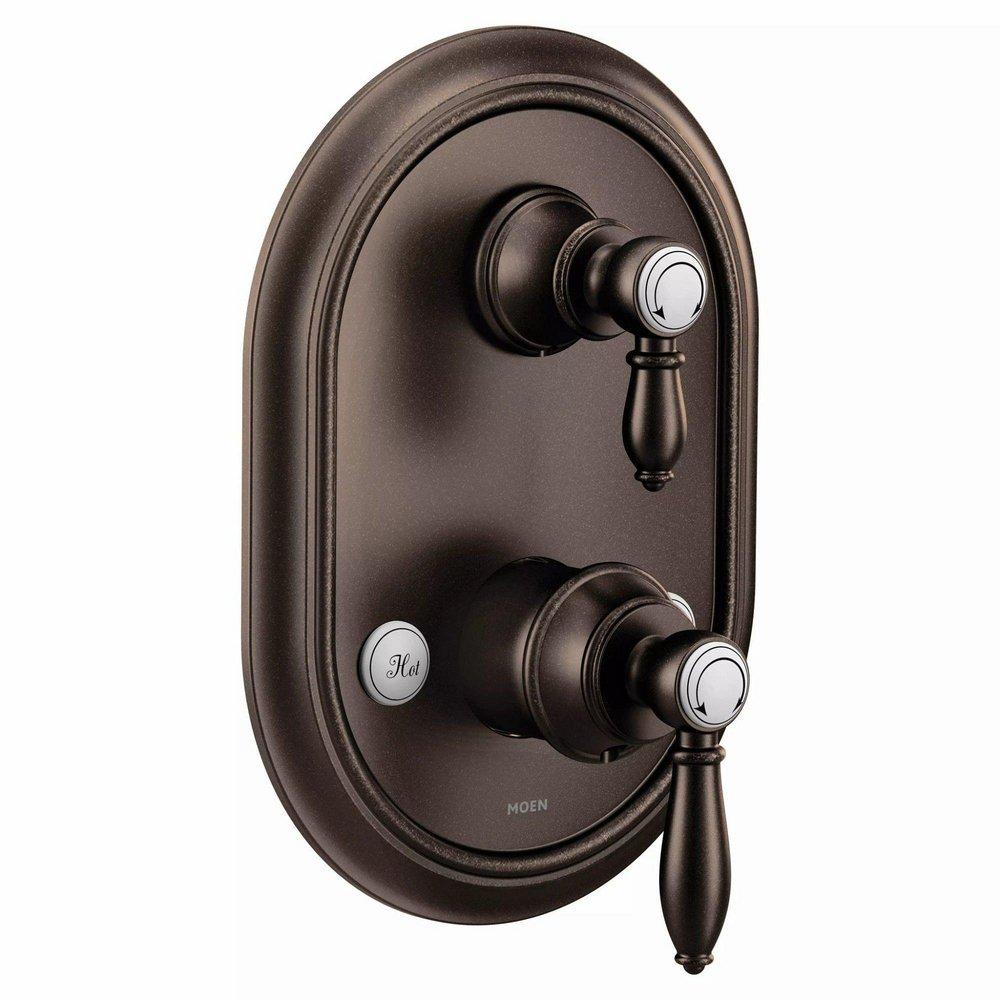 MOEN Moen UTS4311ORB 90 Degree Two Handle Pressure Balancing Valve Trim in Oil Rubbed Bronze
