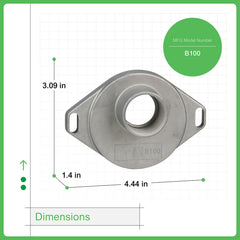 SCHNEIDER ELECTRIC Square D B100 1 Bolt-On Rainproof Hub