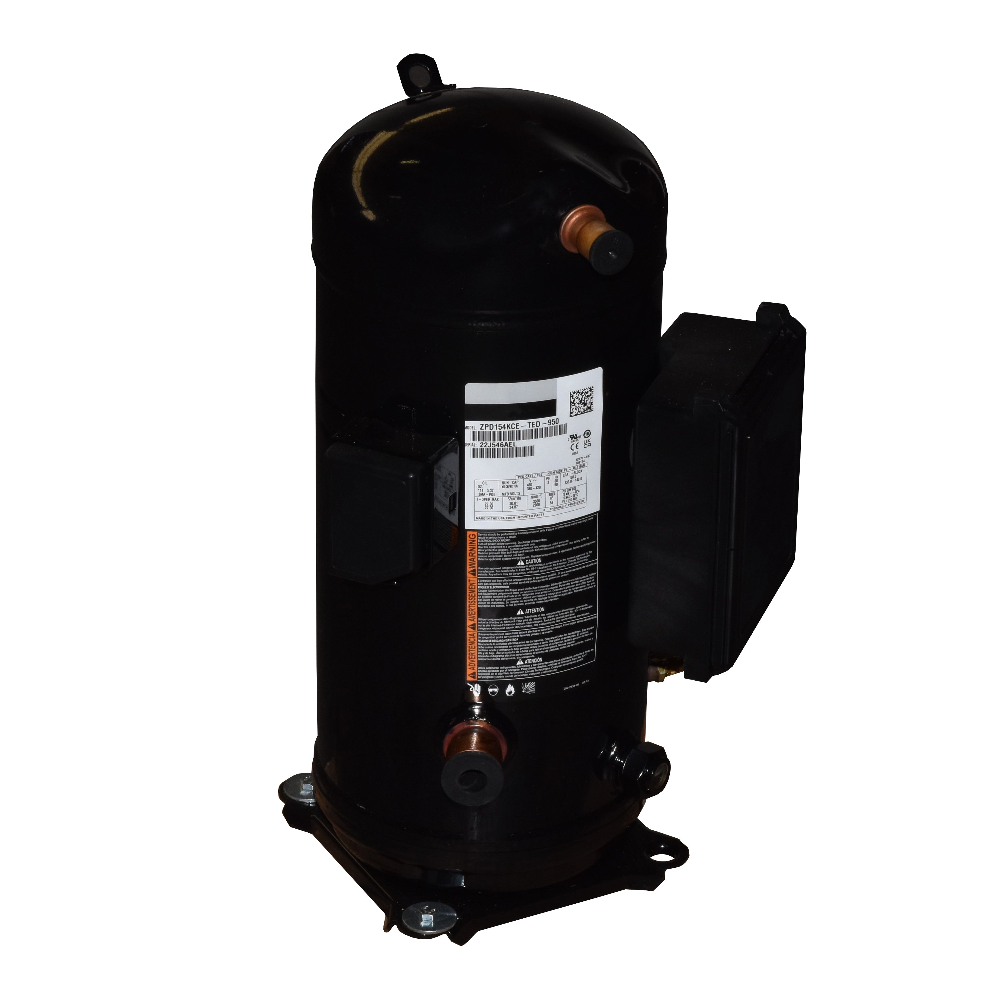 INTERNATIONAL COMFORT PRODUCTS ZPD154KCE-TED-950 SCROLL COMPRESSORS