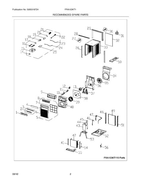 ELECTROLUX 5304471648 WALL BRACKETS & PARTS