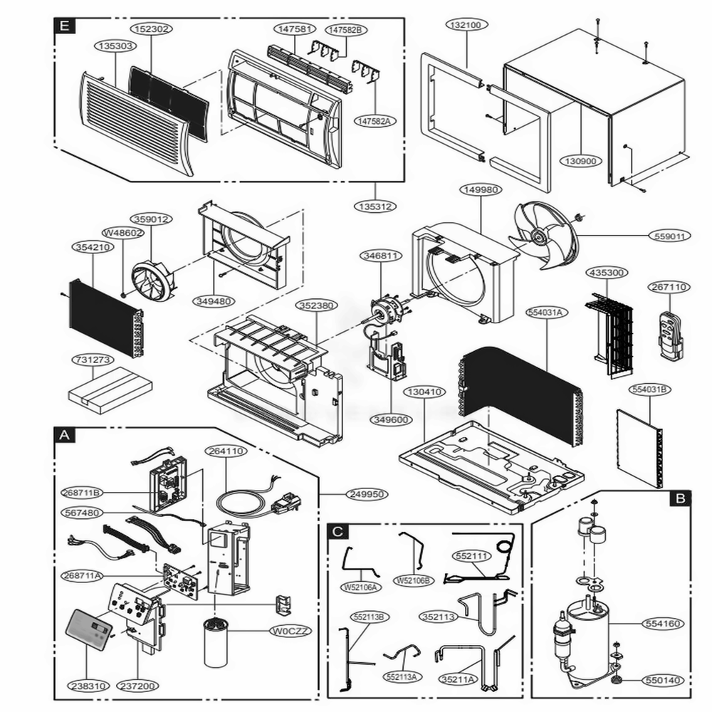 LG 3090A20017Q CONTROL & CIRCUIT BOARDS