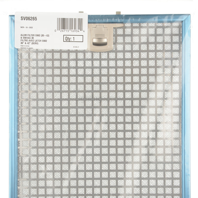 BROAN-NUTONE SV06265 AIR CLEANER REPLACEMENT PARTS