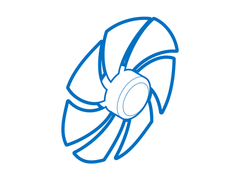 MIDEA 12100102A00187 BLOWER FANS