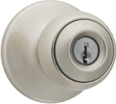 KWIKSET Kwikset 94002-826 Polo Entry Knob Lockset Satin Nickel 6-pack