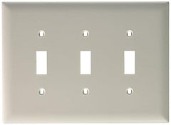 LEGRAND Legrand TPJ3-W Trademaster Junior Jumbo Standard Wallplate (3 Gang 4.9 in x 6-15/16 in)