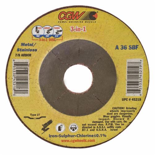 CGW 45222 GRINDING & CUT OFF WHEELS