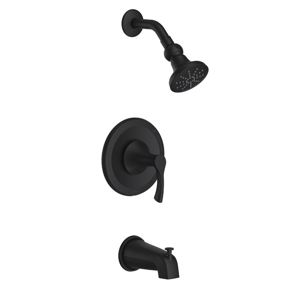 GERBER Gerber D500122BSTC Antioch 1H Tub & Shower Trim Kit w/ Diverter on Spout & Treysta Cartridge