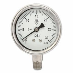 BEST WELDS MIPSB2530RL PRESSURE GAUGES