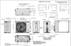 DAIKIN Daikin RXQ12ASBU9 Oterra 115V Heat Pump Ductless Mini-Split Outdoor Unit + Daikin FTXQ12ASBU9 High Wall Unit 115V (Indoor) System