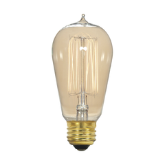 SATCO-NUVO Satco S2413 Incandescent Vintage Lamp 120 V 40 WTT ST19 Shape