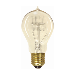SATCO-NUVO Satco S2419 Incandescent Vintage Lamp 60W A19 Shape E26 Medium Base
