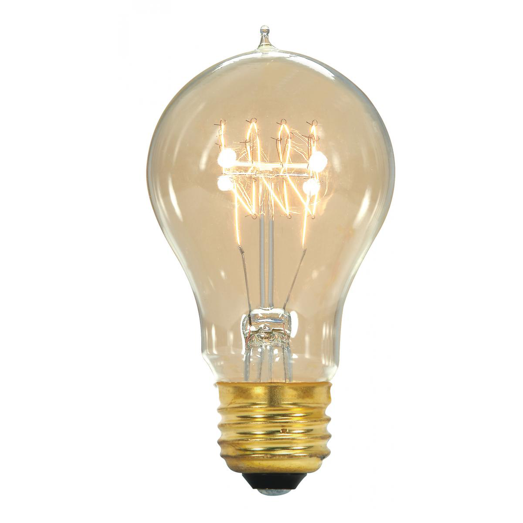 SATCO-NUVO Satco S2419 Incandescent Vintage Lamp 60W A19 Shape E26 Medium Base