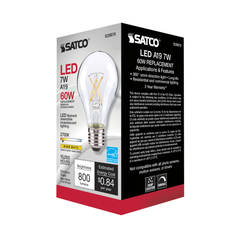 SATCO-NUVO Satco S29876 7 Watt LED A19 Light Bulb 120 Volt