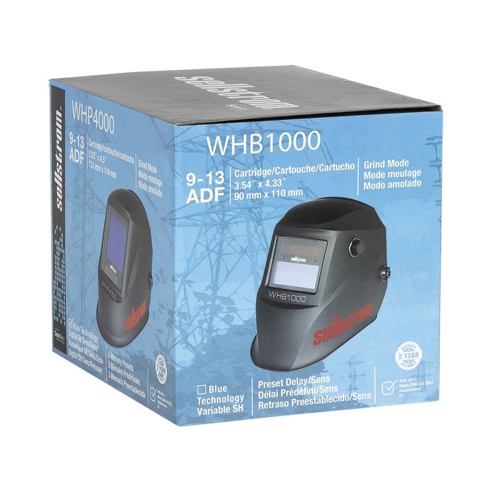 SUREWERX sellstrom S26100 Advantage Lightweight Fixed Front Welding Helmet With Variable ADF (9 to 13 Lens Shade) Replacement MPN
