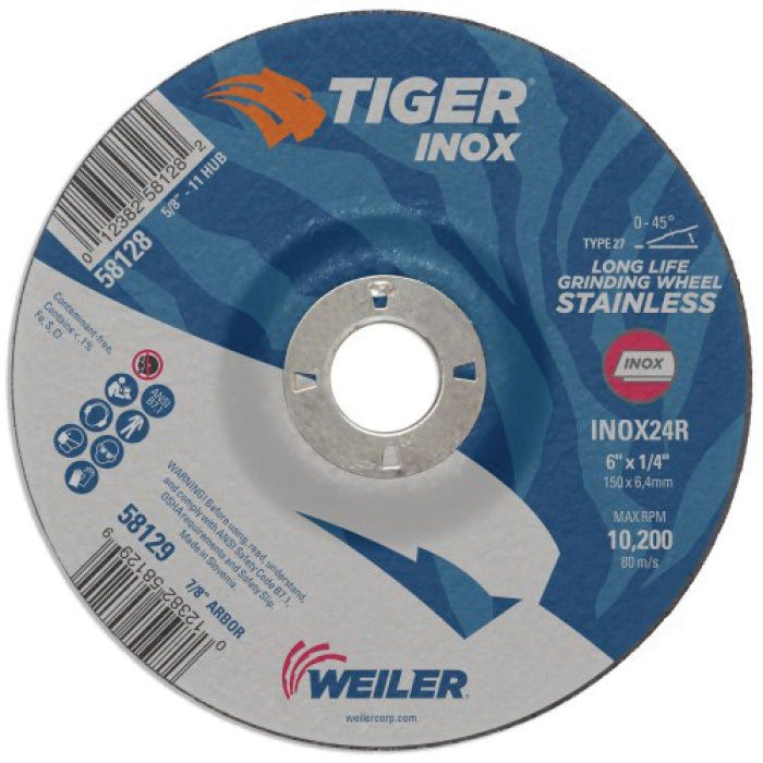 WEILER 58129 GRINDING & CUT OFF WHEELS